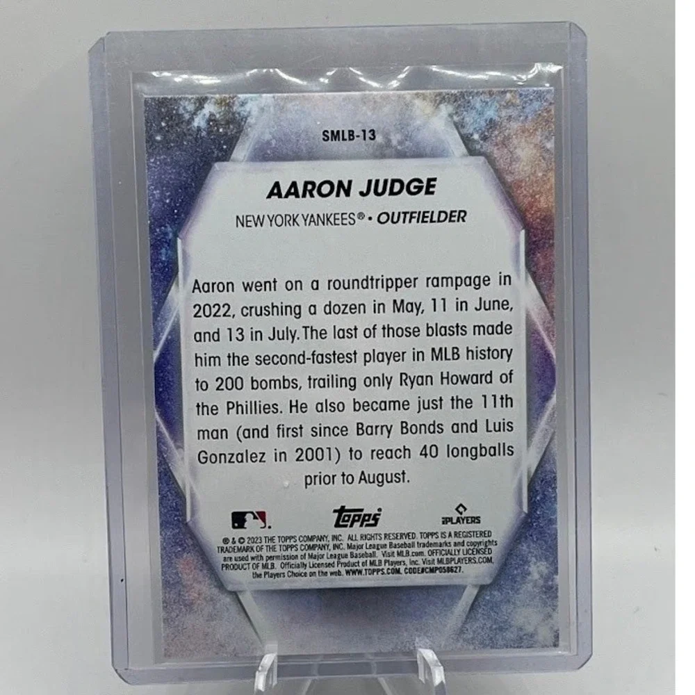 Aaron Judge Stars of MLB 2023 Topps SMLB-13 MLB New York Yankees